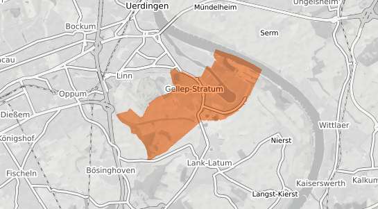 Mietspiegelkarte Krefeld Gellep Stratum